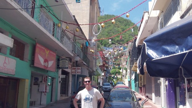 Street in Manzanillo, Mexico