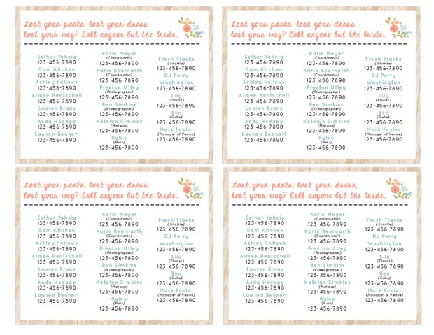 What the final design will sort of look like-- saves a TON on printing costs with 4 to a page!